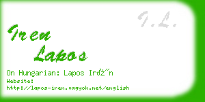 iren lapos business card